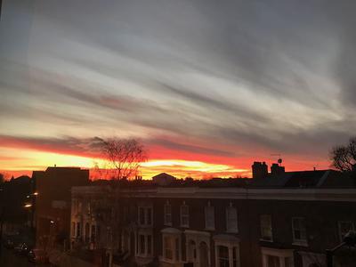 Sunset over Hackney